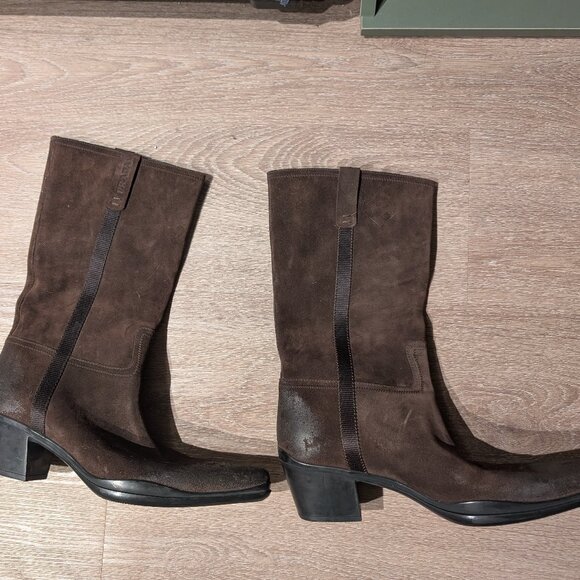 Prada cowboy suede boots - Picture 1 of 7